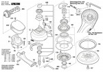 Bosch 0 601 250 740 GEX 150 TURBO Random orbital sander Spare Parts